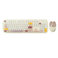Wireless Keyboard & Mouse Combo - Silent Click, Colorful 104 Keys by Zerodamage Sahara Case LLC
