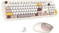 Wireless Keyboard & Mouse Combo - Silent Click, Colorful 104 Keys by Zerodamage Sahara Case LLC
