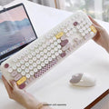 Wireless Keyboard & Mouse Combo - Silent Click, Colorful 104 Keys by Zerodamage Sahara Case LLC