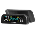 Wireless Solar Car Tire Pressure Monitoring System Auto Tire Pressure with Sensors Temperature Alarm by DailySale