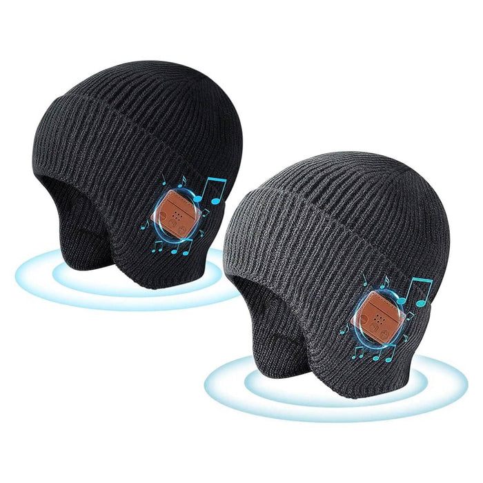 Wireless V5.0 Beanie Hat with Headphones USB Rechargeable by DailySale