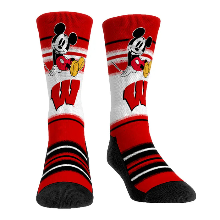 Wisconsin Badgers - Disney - Sit Stripe by Rock 'Em Socks