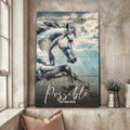 With God All Things Are Possible Faith Sign IV by Tailored Canvases