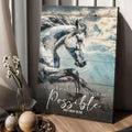 With God All Things Are Possible Faith Sign IV by Tailored Canvases
