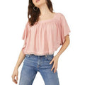 Free People Sunsetter Linen Blend Top by Vanessa Jane