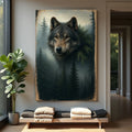 Wolf Double Exposure Wall Art V by Tailored Canvases