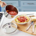 Wolfgang Puck 12-Cup Stainless Steel Pot with Colander Lid Model by DailySale