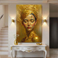 Woman's Golden Serenity Wall Art by Tailored Canvases
