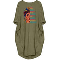Woman's Long Sleeve Loose Pocket Oversize Tunic Dress by DailySale