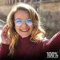 Women Aviation Sunglasses - Polycarbonate UV 400 Adjustable Legs by DailySale