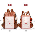 Women Backpack Purse PU Leather Anti-theft Casual Shoulder Bag by DailySale