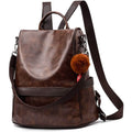 Women Backpack Purse PU Leather Anti-theft Casual Shoulder Bag by DailySale