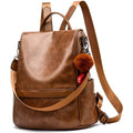 Women Backpack Purse PU Leather Anti-theft Casual Shoulder Bag by DailySale