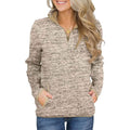 Women Casual Long Sleeve Stand Collar with Pockets by DailySale