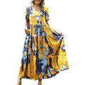 Women Casual Loose Bohemian Floral Dress by DailySale
