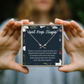 Women Empowerment - Keep Slaying - Double Intersecting Arrows Necklace by Dear Ava