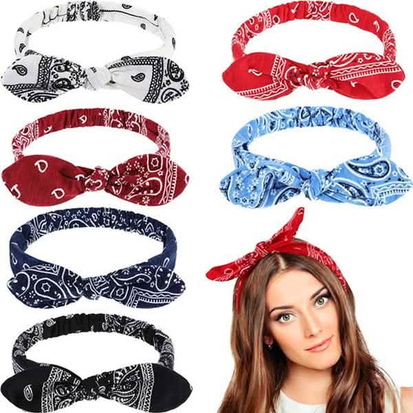 Women Fashion Sweet Retro Print Headbands by DailySale
