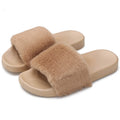 Women Faux Fur Slippers Open Toe by DailySale