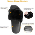 Women Faux Fur Slippers Open Toe by DailySale