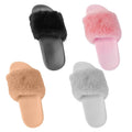 Women Faux Fur Slippers Open Toe by DailySale