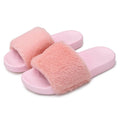 Women Faux Fur Slippers Open Toe by DailySale