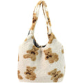 Women Girls Cute Bear Plush Shoulder Bag Large Tote by DailySale