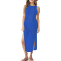 Women Hollow Out Sleeveless Bikini Swimsuit Side Split Long Beach Dresses by DailySale