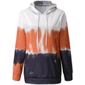 Women Hoodies Tops Tie Dye Printed Long Sleeve Drawstring Pullover Sweatshirts with Pocket by DailySale