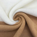 Women Knit Cowl Turtleneck Stripe Sweater Dress Long Sleeve Pullover Mini Dress by DailySale