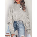 Women Lace Crew Neck Sweater by DailySale