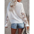 Women Lace Crew Neck Sweater by DailySale