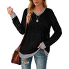 Women Lightweight V Neck Long Sleeve Tunic