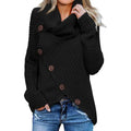 Women Long Sleeve Asymmetric Wrap Pullover Sweater Jumper Tops by DailySale