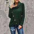 Women Long Sleeve Asymmetric Wrap Pullover Sweater Jumper Tops by DailySale