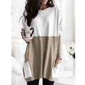 Women Long Sleeve Casual Pocket T-Shirt Loose Plus Size Top Blouse by DailySale
