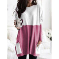 Women Long Sleeve Casual Pocket T-Shirt Loose Plus Size Top Blouse by DailySale