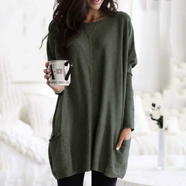 Women Long Sleeve Top Casual Pocket T-Shirt by DailySale