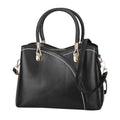 Women Medium Sized Leather Satchel Crossbody Bag with Stylish Stitching Detachable Strap by DailySale
