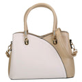 Women Medium Sized Leather Satchel Crossbody Bag with Stylish Stitching Detachable Strap by DailySale