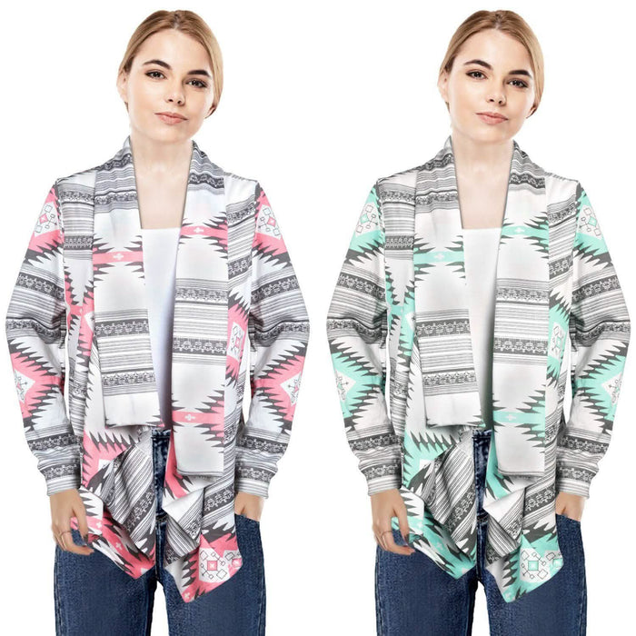 Women Open Front Long Sleeve Cardigan by DailySale