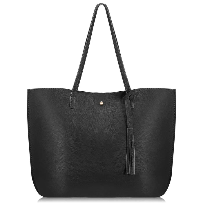 Women PU Leather Tote Bag by DailySale