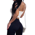 Women Sleeveless Lace Up Knitted Cami Tank Top Sexy Loose Crop Tops Blouse by DailySale