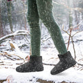 Women Suede Mid-Calf Snow Boot with Anti-slip Rubber Base by DailySale