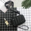 Women Suitcase Box Shape Crossbody Shoulder Bag Letter Band Travel Carrying by DailySale