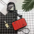 Women Suitcase Box Shape Crossbody Shoulder Bag Letter Band Travel Carrying by DailySale