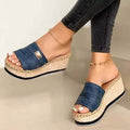 Women Wedge Slippers Platform Flip Flops Soft Comfortable New Casual Outdoor Beach Sandals by DailySale