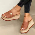 Women Wedge Slippers Platform Flip Flops Soft Comfortable New Casual Outdoor Beach Sandals by DailySale