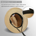 Women Wide Brim Straw Panama Roll up Hat by DailySale