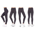 Women's 2-Pack Women's High Waist Active Full Length Leggings with Motto by DailySale