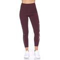 Women's 7/8 Active Leggings with Sheer Mesh Floral Panel and Pockets by DailySale